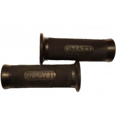 Cimatti 50cc grey-black rubber handle grip (22-24) (24-24)