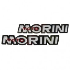 Moto Morini 125-250-350-500 cc Fregi serbatoio (bianco e rosso)