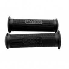 Motobi grey-black rubber handle grip